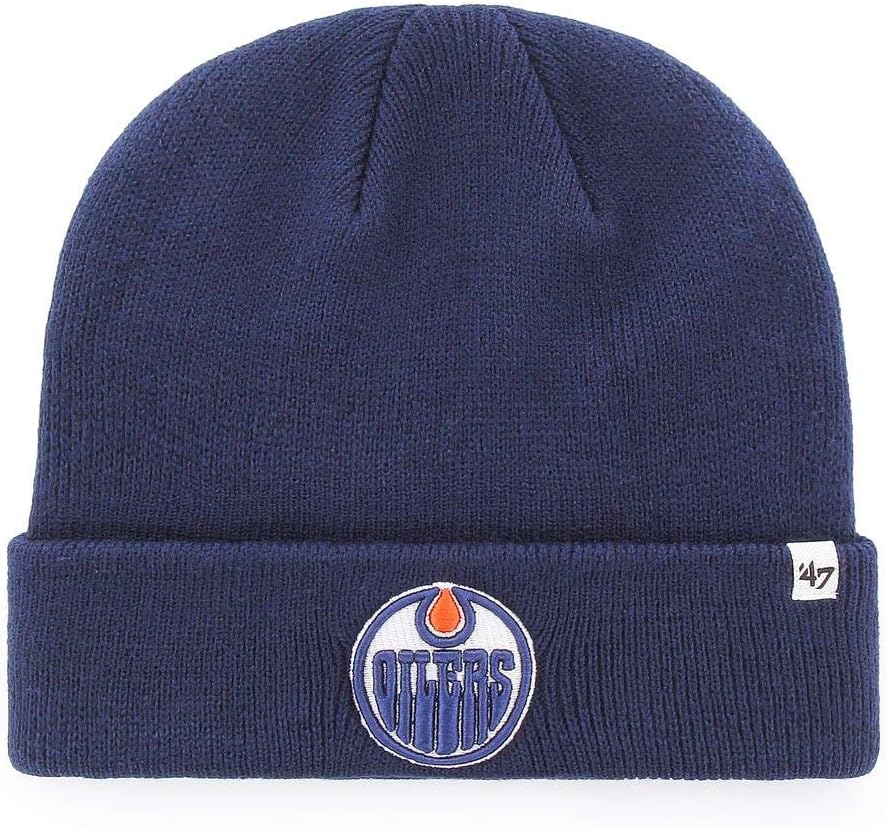 47 Brand Raised Cuff Knit Toque - Edmonton Oilers Navy