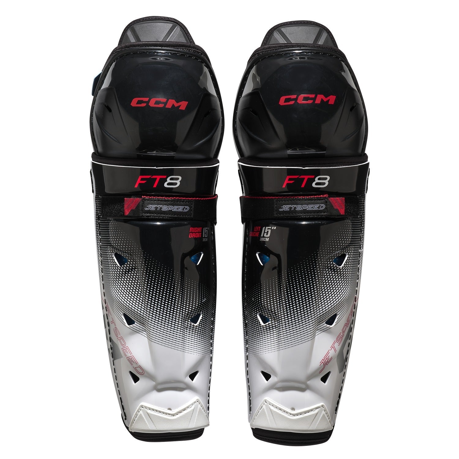 CCM Jetspeed FT8 Shin Guards - Junior